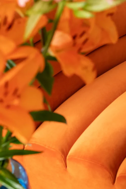 KARE Sofa Element Wave Orange Hot