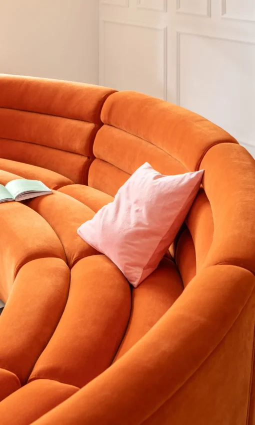 KARE Sofa Element Wave Orange Hot