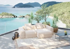 KARE Sofa Kalua 2-Sitzer Outdoor Linen Outlet