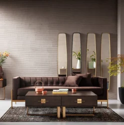 KARE Sofa Loft 3-Sitzer Braun Clearance