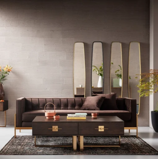 KARE Sofa Loft 3-Sitzer Braun Clearance