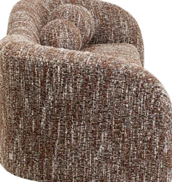 KARE Sofa 2-Sitzer Livia Melange Braun 201cm Fashion