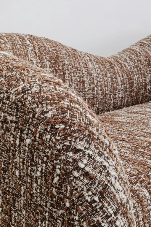 KARE Sofa 2-Sitzer Livia Melange Braun 201cm Fashion