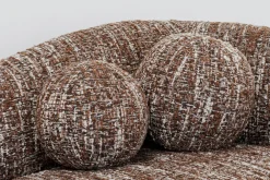 KARE Sofa 2-Sitzer Livia Melange Braun 201cm Fashion
