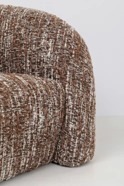 KARE Sofa 2-Sitzer Livia Melange Braun 201cm Fashion