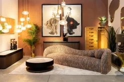 KARE Sofa 2-Sitzer Livia Melange Braun 201cm Fashion