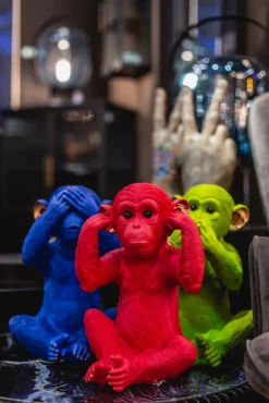 KARE Spardose Monkey Iwazaru Grün Discount