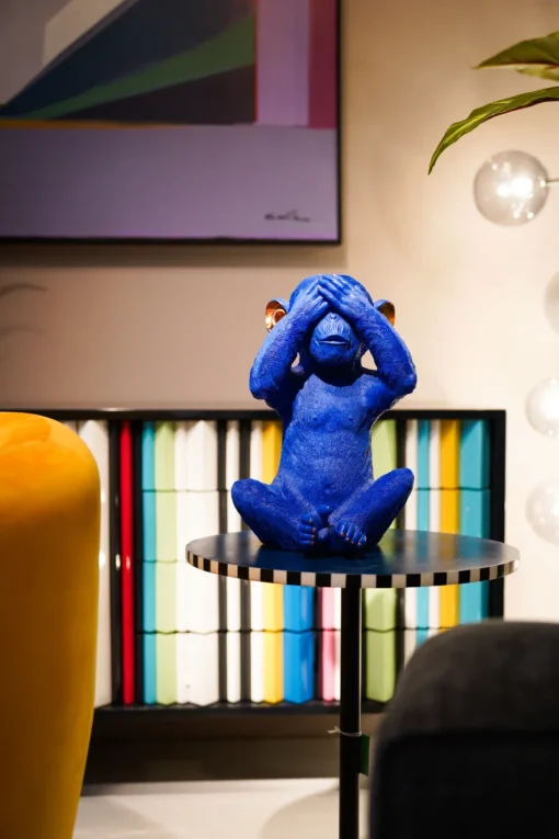 KARE Spardose Monkey Mizaru Blau Discount