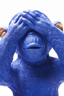 KARE Spardose Monkey Mizaru Blau Discount