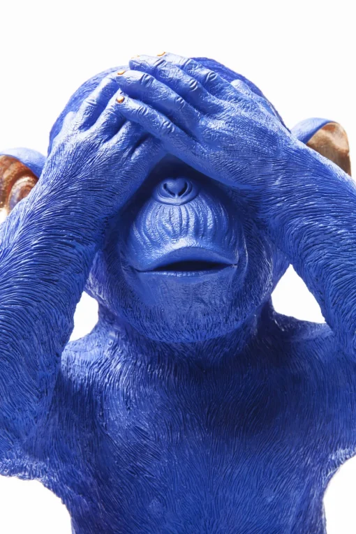 KARE Spardose Monkey Mizaru Blau Discount