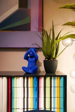KARE Spardose Monkey Mizaru Blau Discount