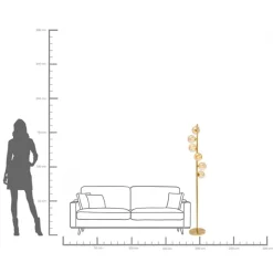 KARE Stehleuchte Scala Balls Brass 160cm Fashion