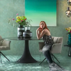 KARE Tisch Grande Possibilita Schwarz Bubble Ø150cm Clearance