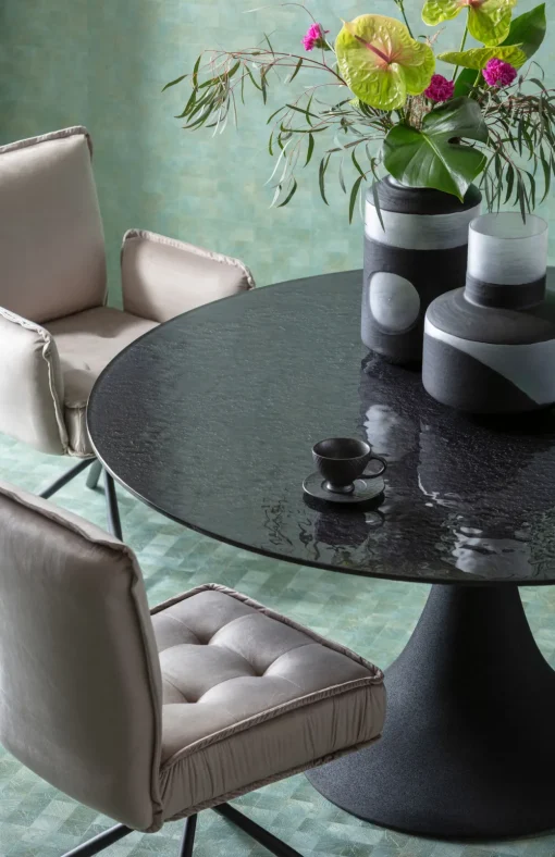 KARE Tisch Grande Possibilita Schwarz Bubble Ø150cm Clearance