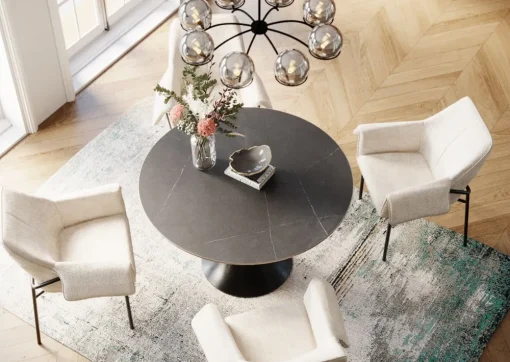 KARE Tisch Grande Possibilita Schwarz Ø120cm Online
