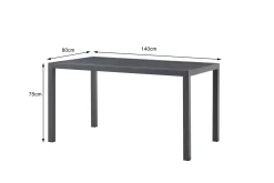 KARE Tisch Madagascar Schwarz 80x140cm Sale