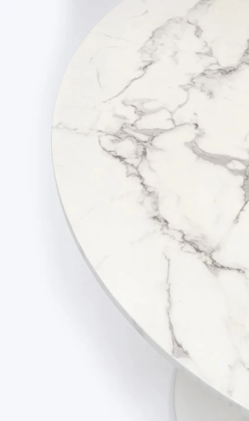 KARE Tisch Schickeria Marmor Weiß Ø80cm Clearance