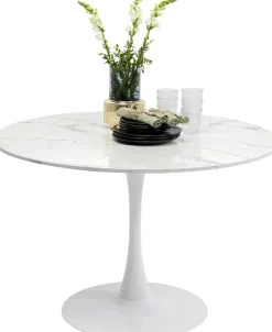 KARE Tisch Schickeria Marmor Weiß Ø110cm Discount