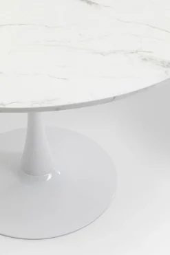 KARE Tisch Schickeria Marmor Weiß Ø110cm Discount