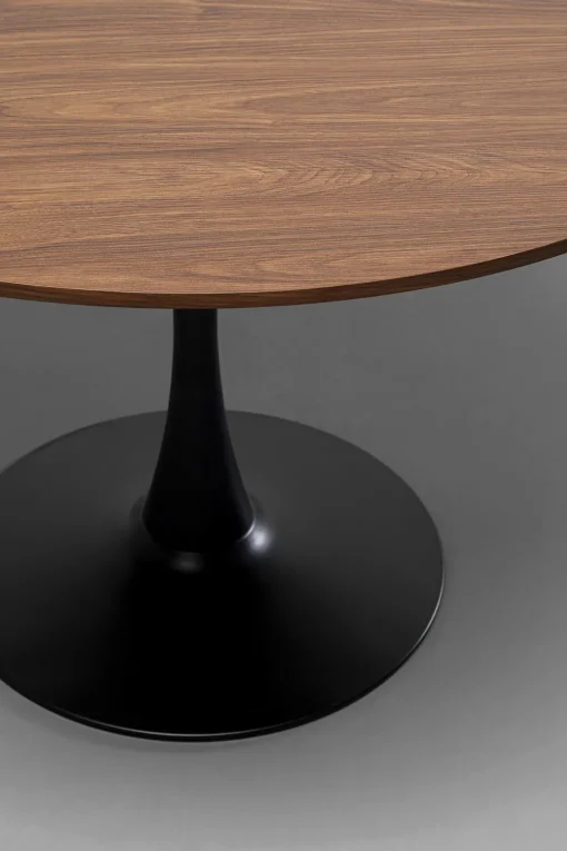 KARE Tisch Schickeria Walnussoptik Schwarz Ø110cm Best