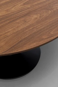 KARE Tisch Schickeria Walnussoptik Schwarz Ø110cm Best