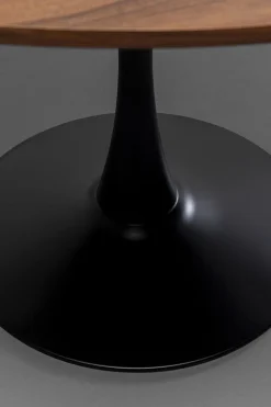 KARE Tisch Schickeria Walnussoptik Schwarz Ø110cm Best