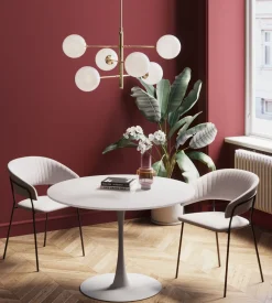KARE Tisch Schickeria Weiß Ø110 Discount