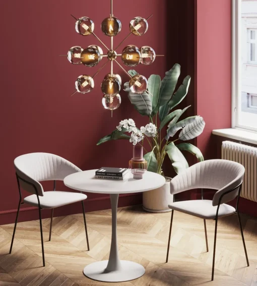 KARE Tisch Schickeria Weiß Ø 80 Best