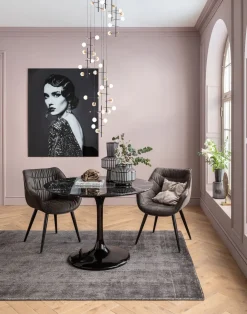 KARE Tisch Solo Marble Schwarz Ø110 Clearance