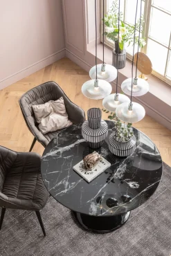 KARE Tisch Solo Marble Schwarz Ø110 Clearance