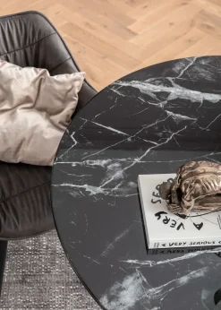 KARE Tisch Solo Marble Schwarz Ø110 Clearance
