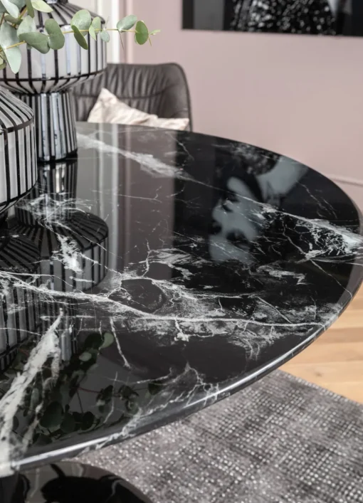 KARE Tisch Solo Marble Schwarz Ø110 Clearance