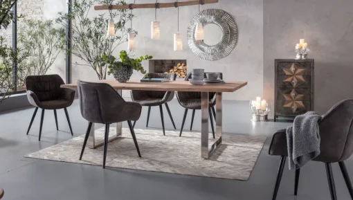 KARE Tisch Symphony Chrom 200x100 Fashion
