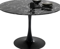 KARE Tisch Veneto Marmor Schwarz Ø110cm Best