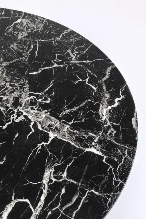 KARE Tisch Veneto Marmor Schwarz Ø110cm Best