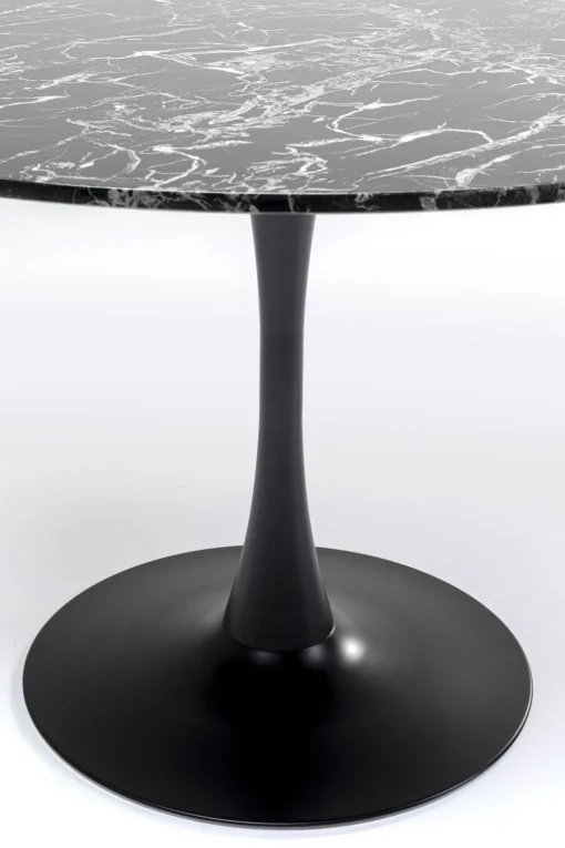 KARE Tisch Veneto Marmor Schwarz Ø110cm Best