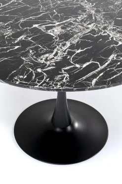 KARE Tisch Veneto Marmor Schwarz Ø110cm Best