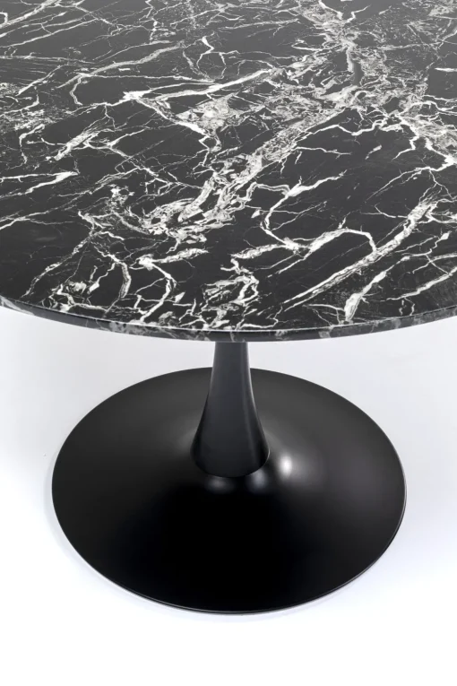 KARE Tisch Veneto Marmor Schwarz Ø110cm Best