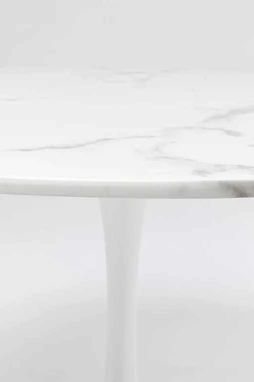 KARE Tisch Veneto Marmor Weiß Ø110cm Fashion
