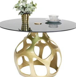 KARE Tisch Volcano Gold Ø120cm Fashion