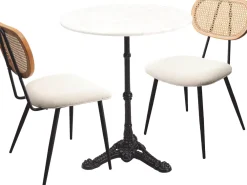 KARE Tischgruppe Bistro Rosalie Creme (3/tlg.) Online