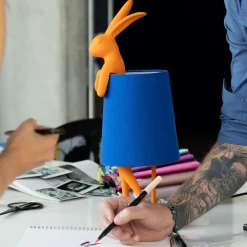 KARE Tischleuchte Animal Rabbit Orange/Blau 50cm Discount