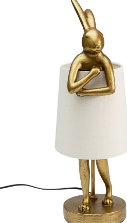 KARE Tischleuchte Animal Rabbit Gold/Weiß 50cm Hot