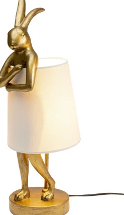 KARE Tischleuchte Animal Rabbit Gold/Weiß 50cm Hot