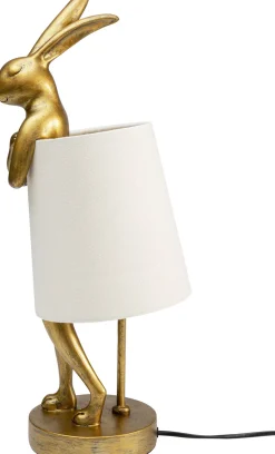 KARE Tischleuchte Animal Rabbit Gold/Weiß 50cm Hot
