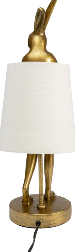 KARE Tischleuchte Animal Rabbit Gold/Weiß 50cm Hot
