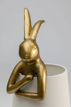 KARE Tischleuchte Animal Rabbit Gold/Weiß 50cm Hot