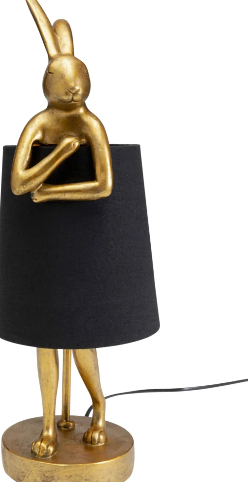 KARE Tischleuchte Animal Rabbit Gold/Schwarz 50cm Online