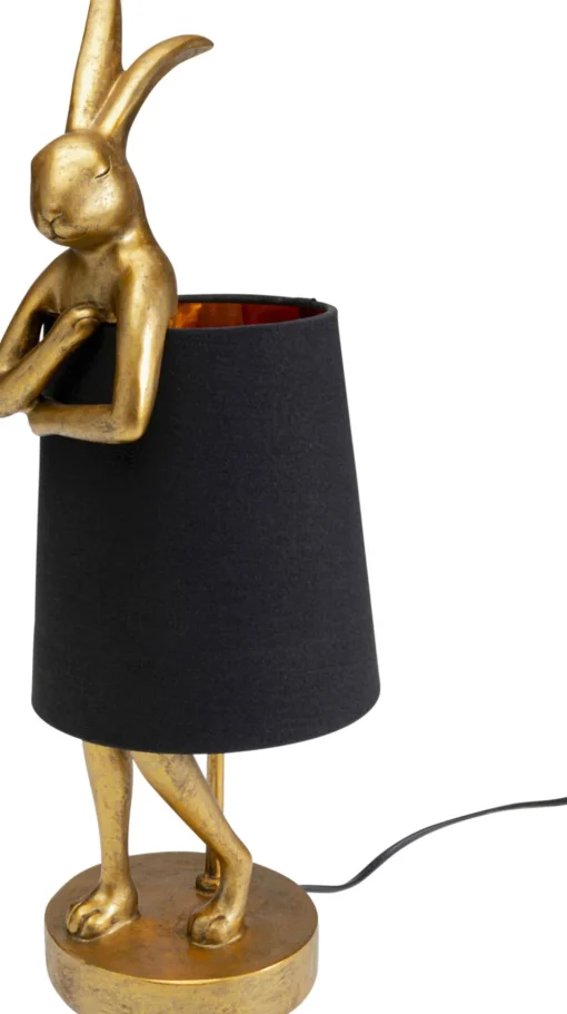 KARE Tischleuchte Animal Rabbit Gold/Schwarz 50cm Online
