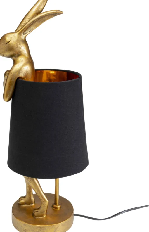 KARE Tischleuchte Animal Rabbit Gold/Schwarz 50cm Online